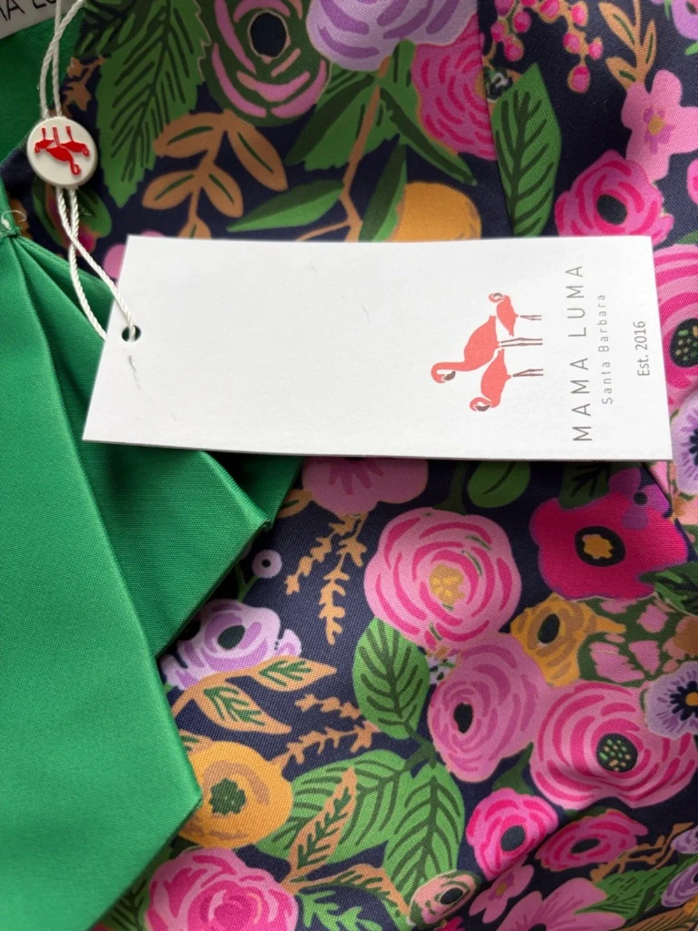 Mama luma girls boutique Green Floral Peplum Top with Matching Wide-Leg Pants